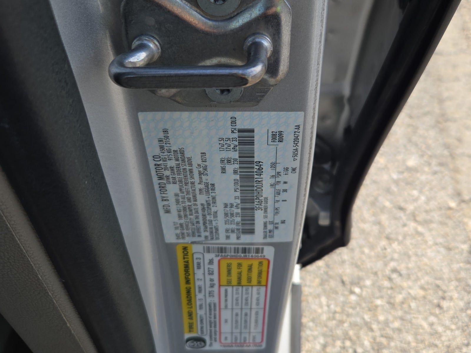 2018 Ford Fusion SE FWD