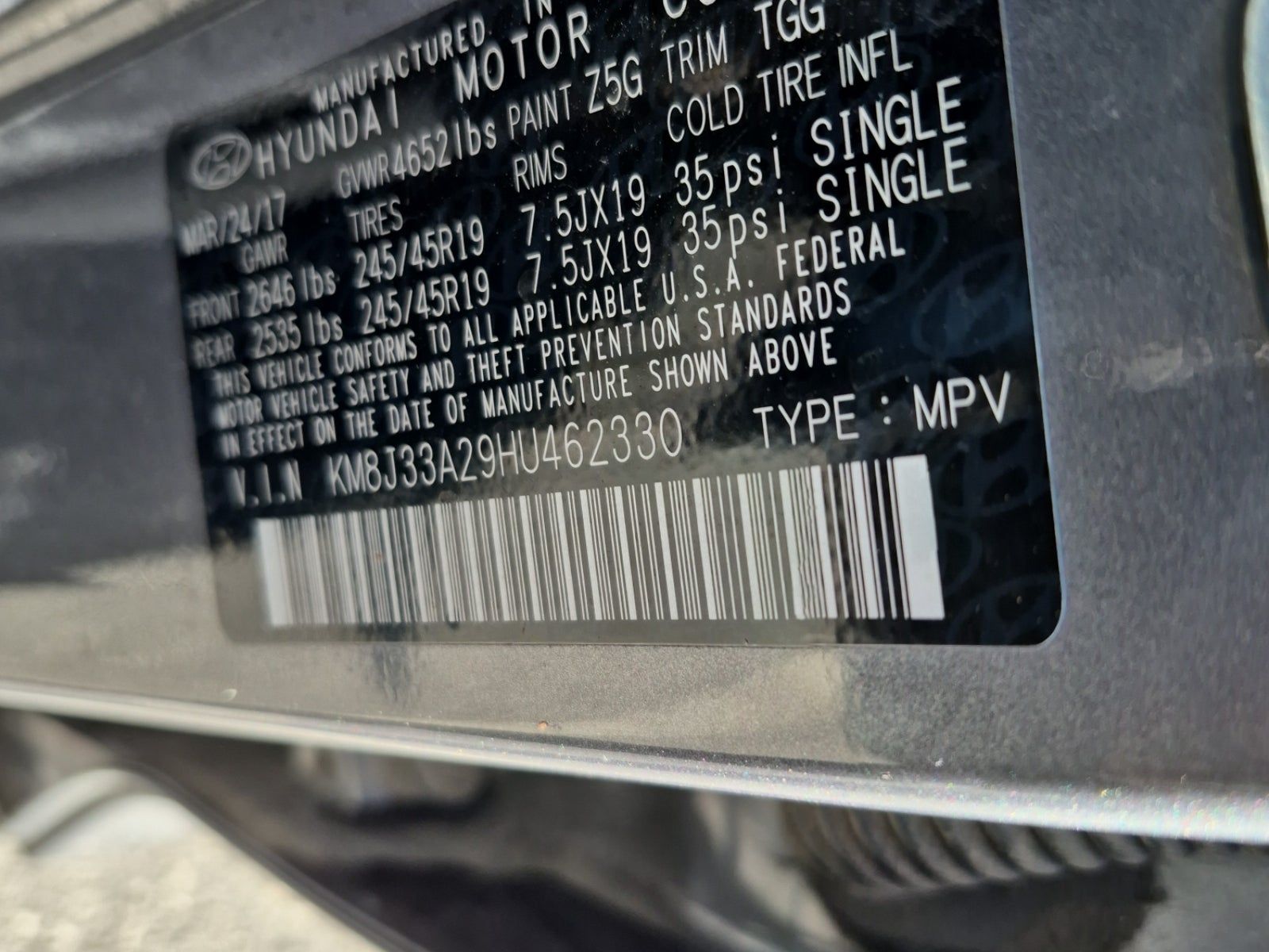 2017 Hyundai Tucson Sport FWD