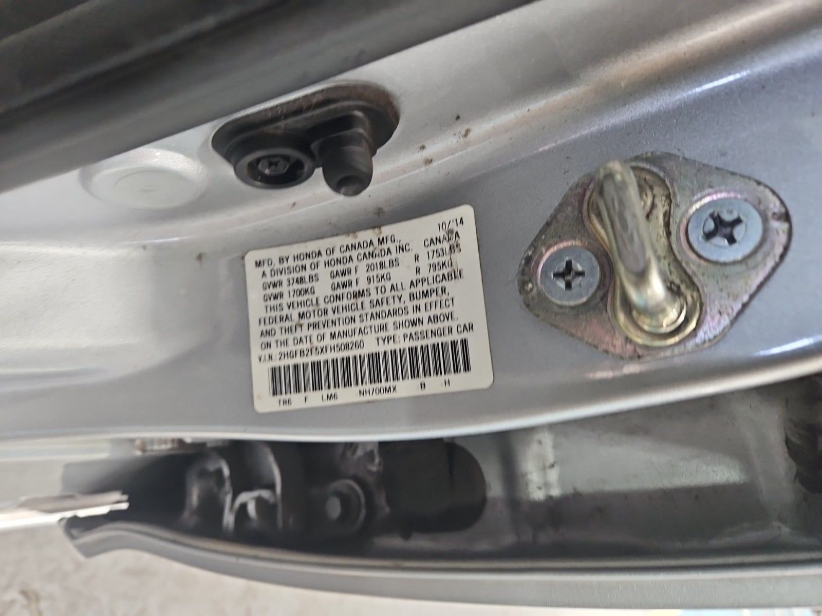 2015 Honda Civic LX FWD