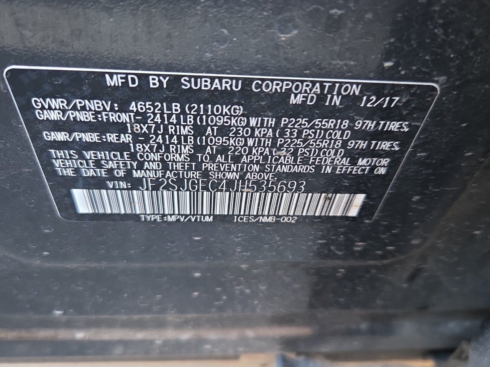 2018 Subaru Forester 2.0XT Premium AWD