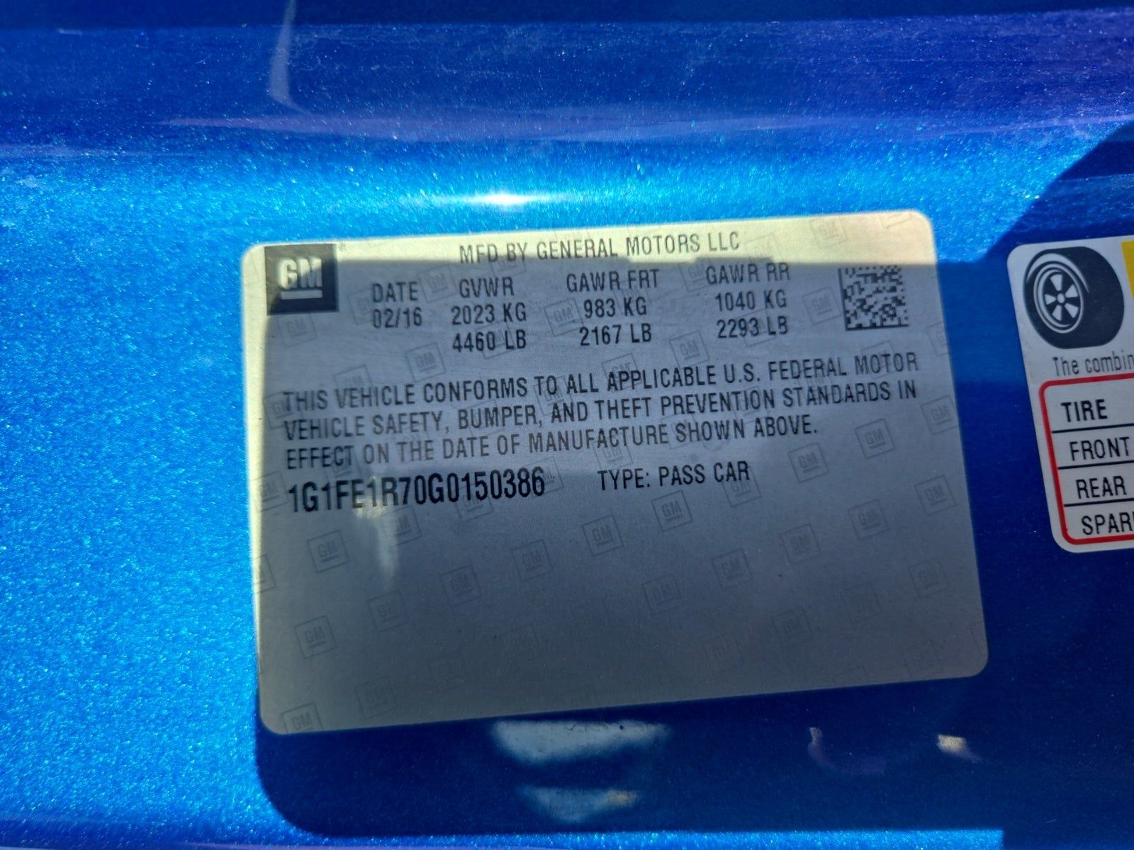 2016 Chevrolet Camaro 1SS RWD