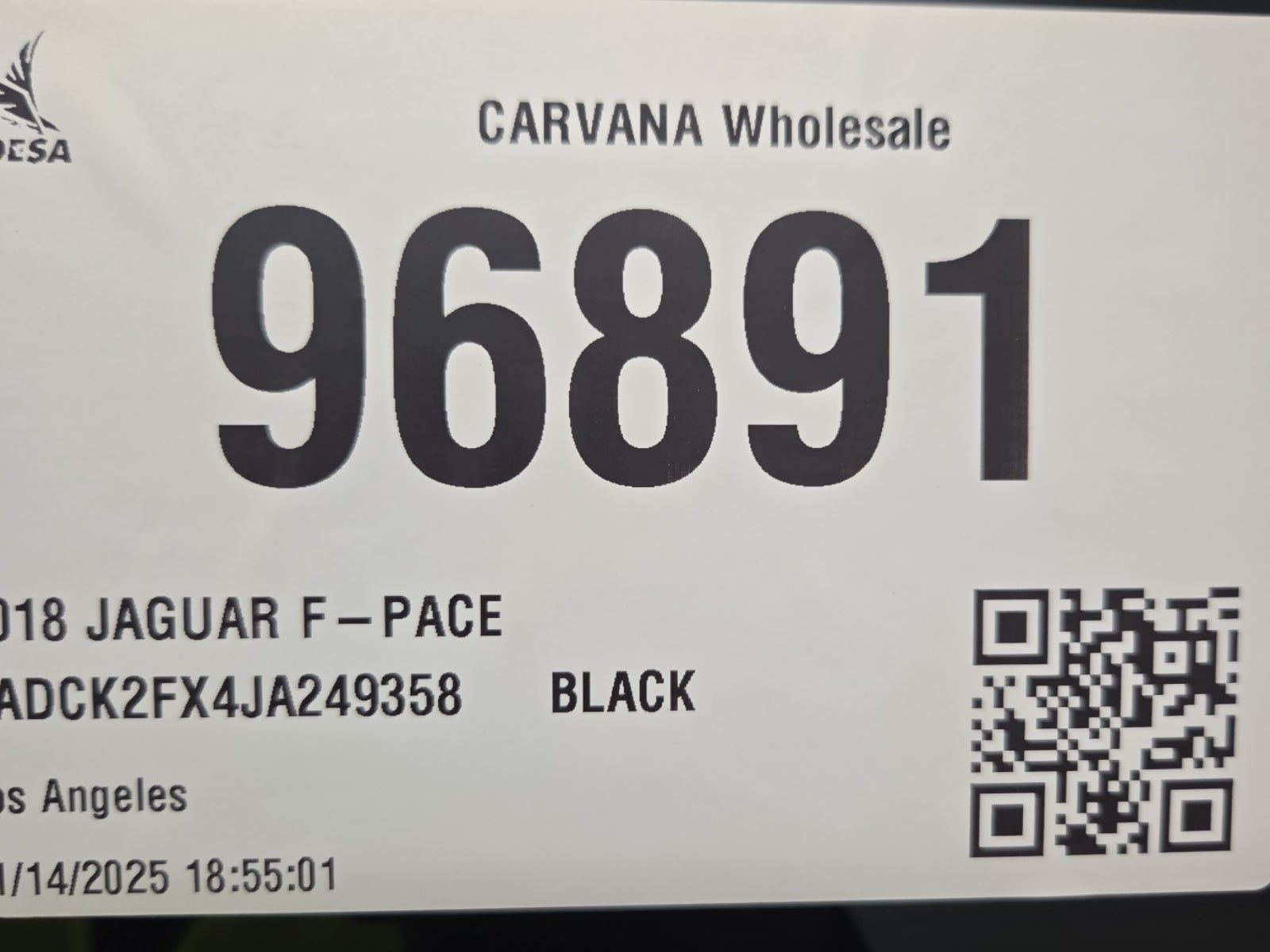 2018 Jaguar F-PACE 25t Prestige AWD