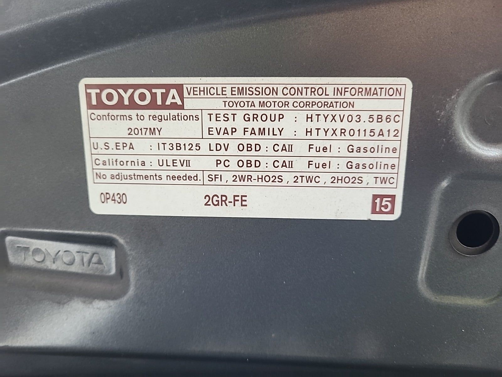 2017 Toyota Avalon XLE FWD