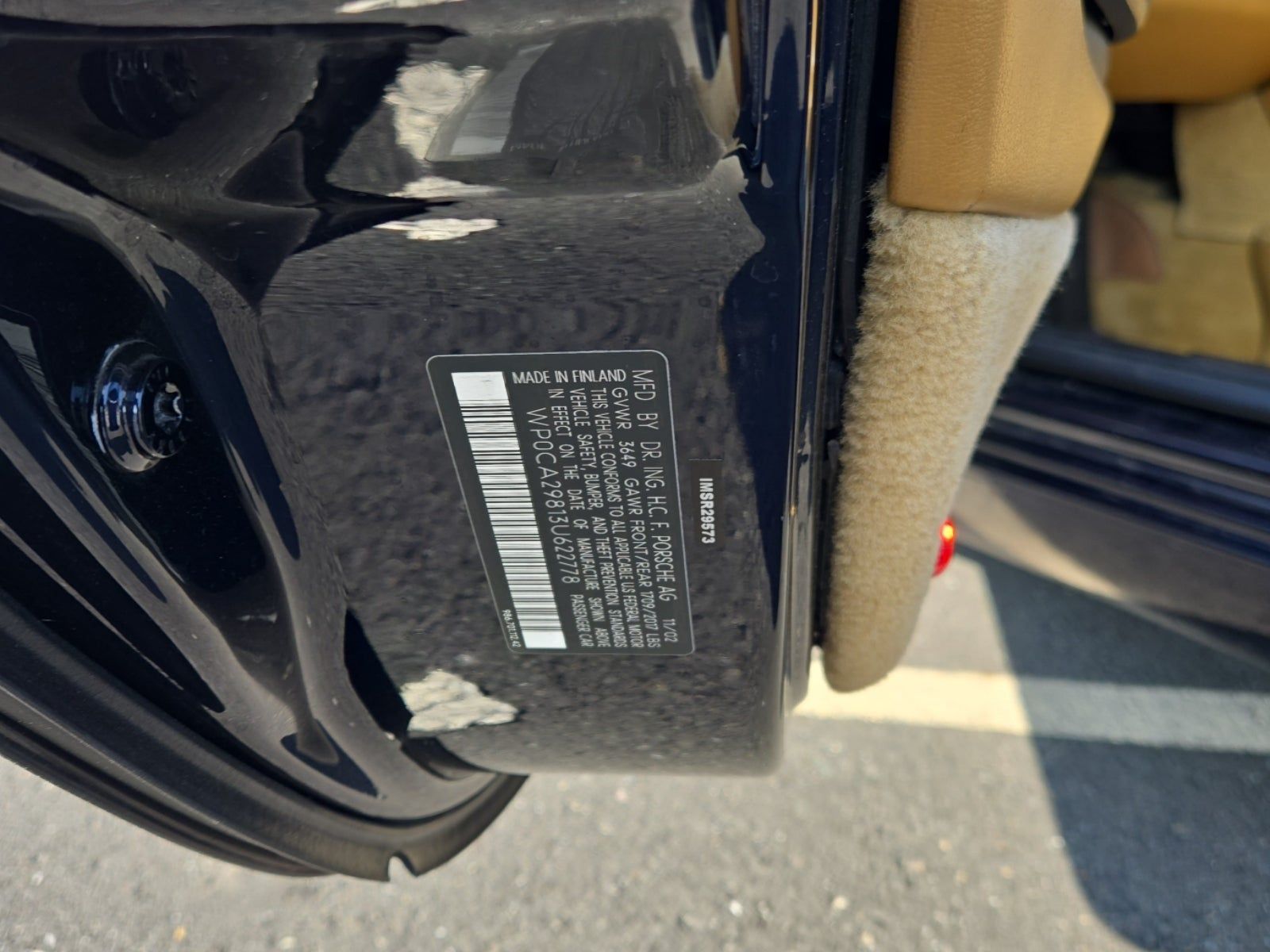 2003 Porsche Boxster Base RWD