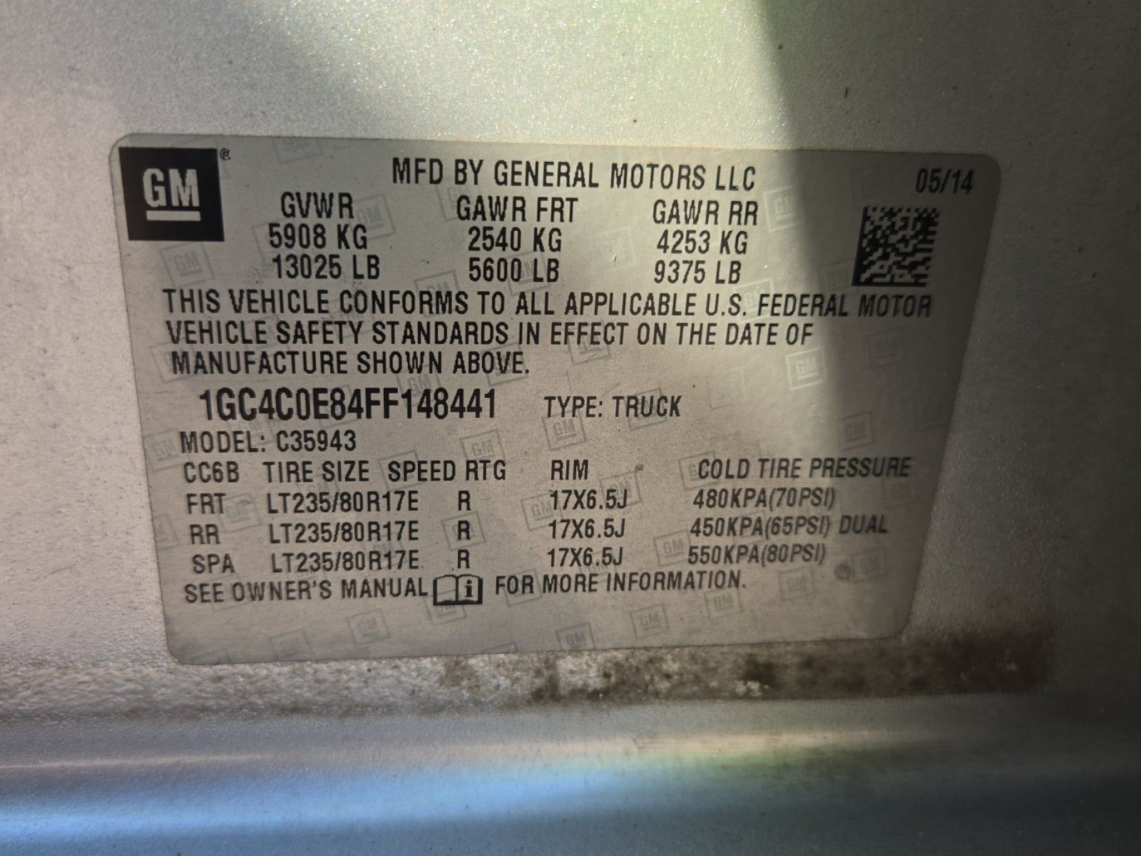 2015 Chevrolet Silverado 3500HD LTZ RWD