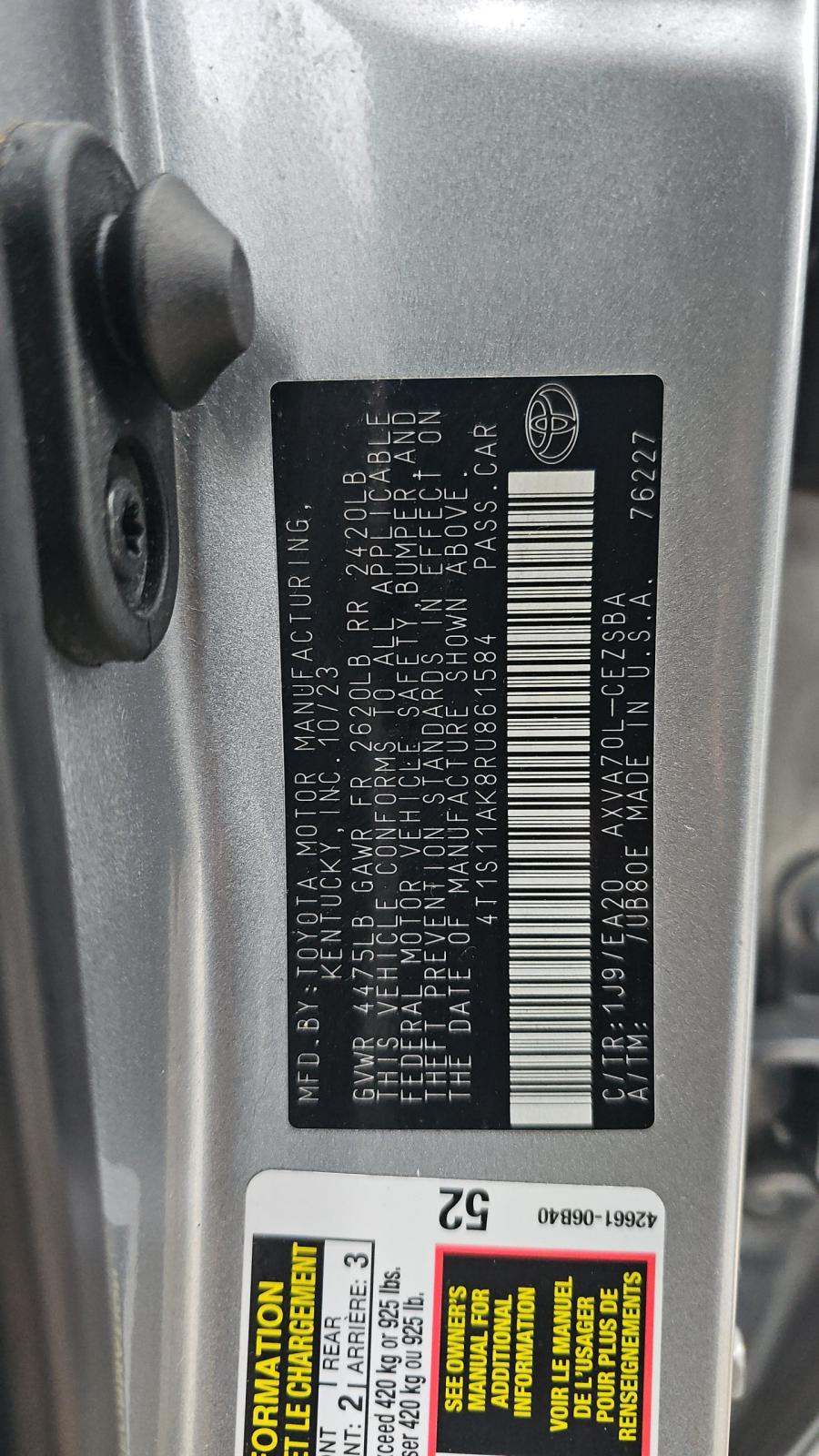 2024 Toyota Camry SE FWD