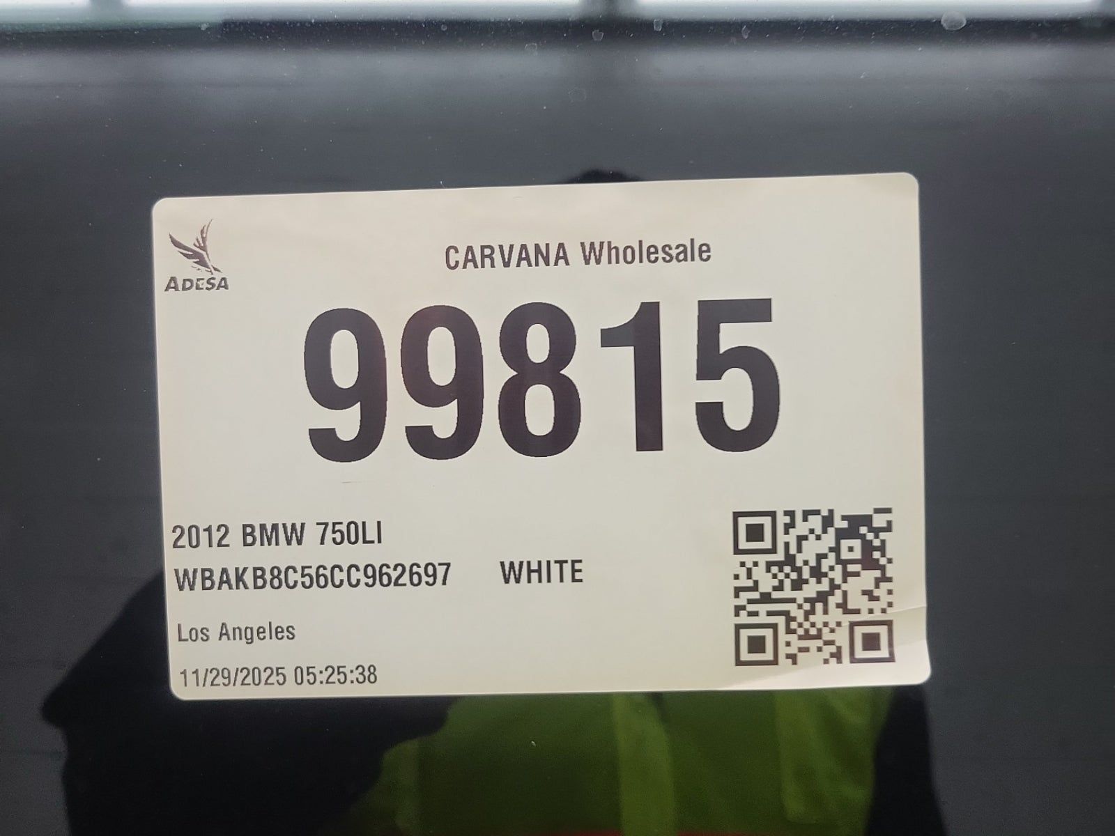 2012 BMW 7 Series 750Li RWD