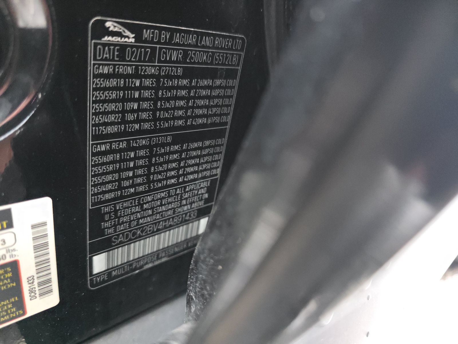 2017 Jaguar F-PACE 35t Prestige AWD