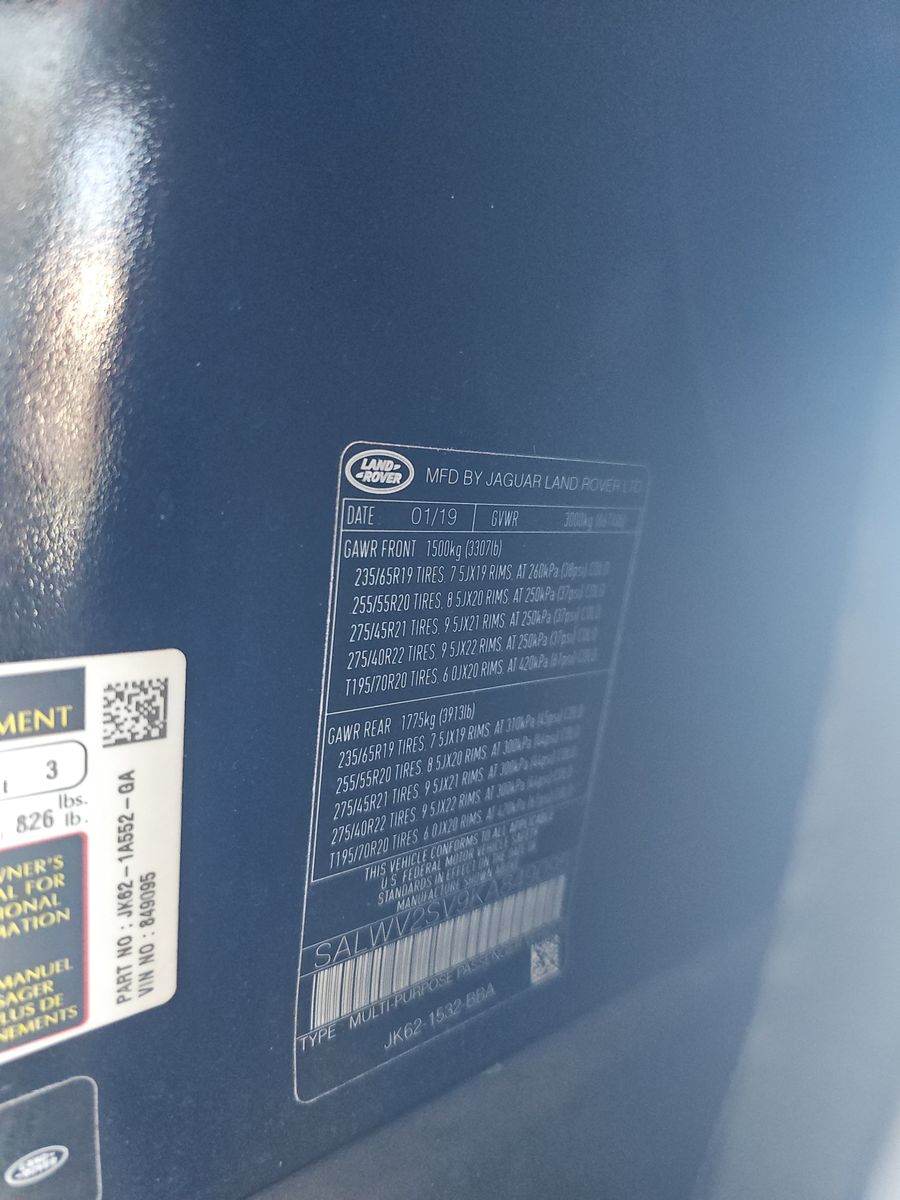 2019 Land Rover Range Rover Sport HSE Dynamic AWD