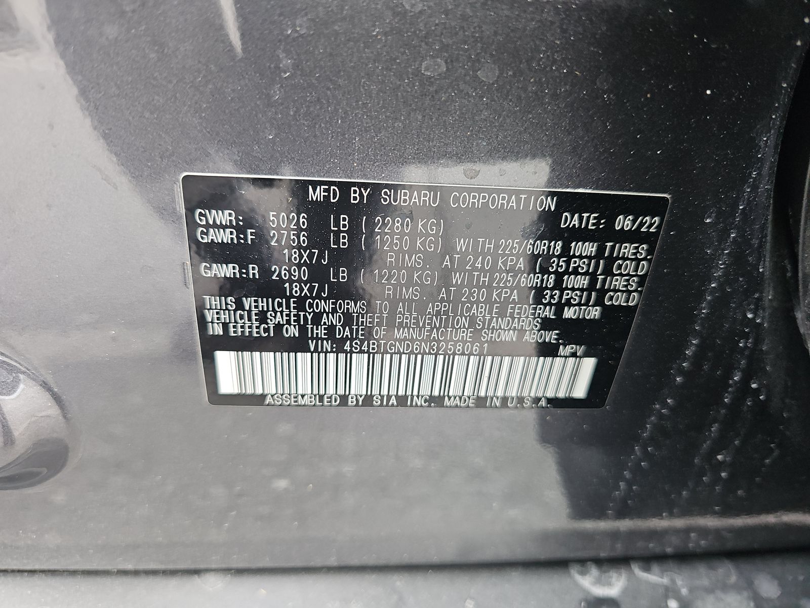 2022 Subaru Outback Limited XT AWD