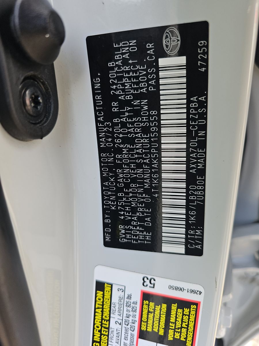 2023 Toyota Camry XSE FWD