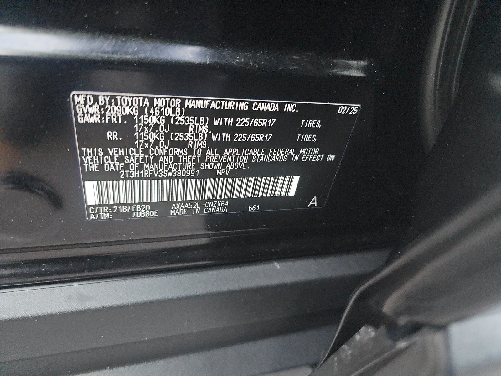 2025 Toyota RAV4 LE FWD