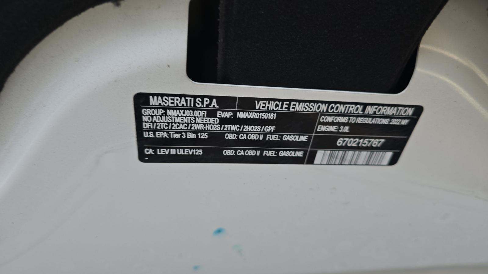 2022 Maserati Ghibli Modena RWD