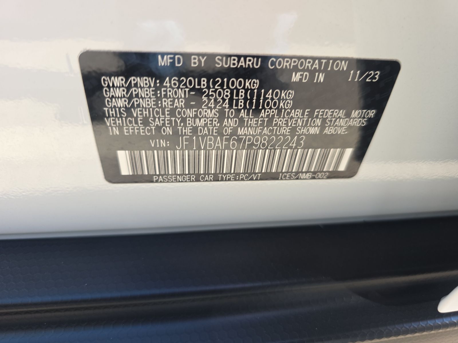 2023 Subaru WRX Premium AWD