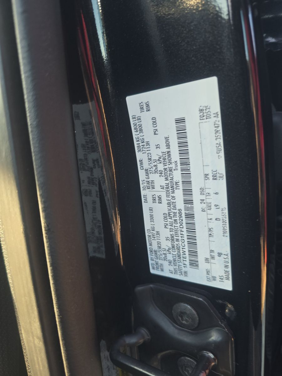 2015 Ford F-150 Platinum RWD