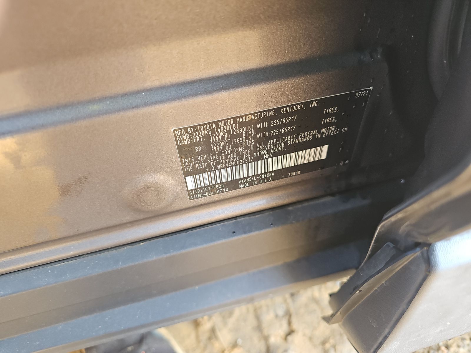 2021 Toyota RAV4 Hybrid LE AWD