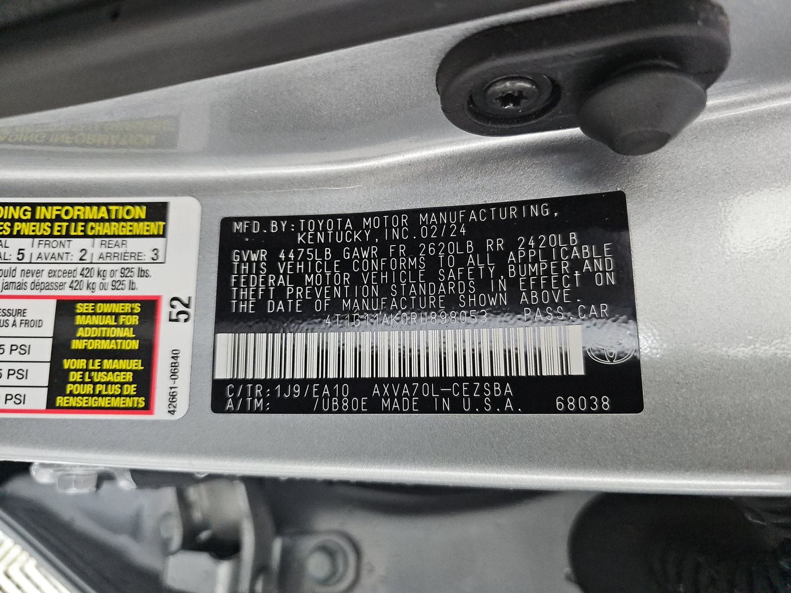 2024 Toyota Camry SE FWD