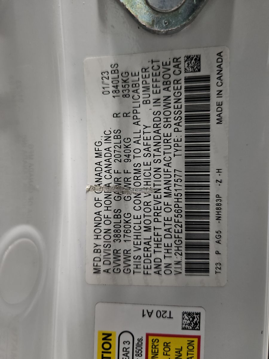 2023 Honda Civic Sport FWD