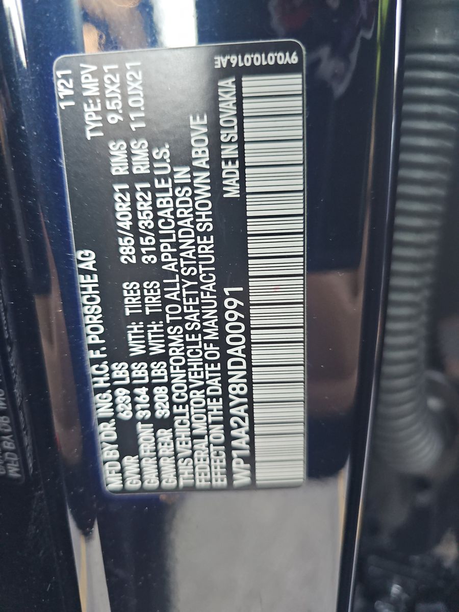 2022 Porsche Cayenne Base AWD