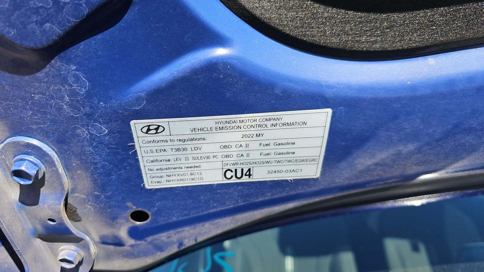 2022 Hyundai Elantra Hybrid Blue FWD