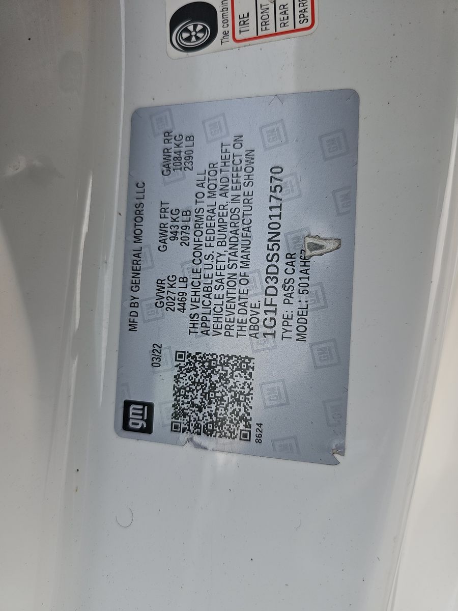 2022 Chevrolet Camaro 2LT RWD