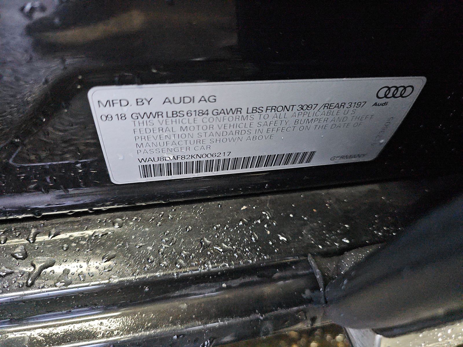 2019 Audi A8 L 3.0T AWD