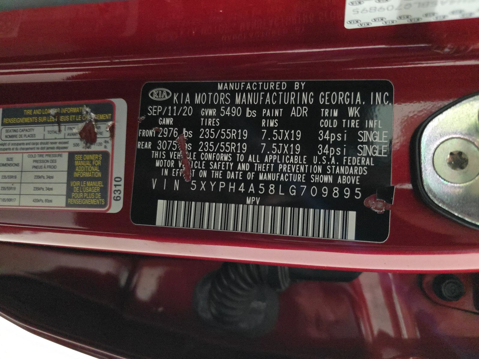 2020 Kia Sorento EX FWD