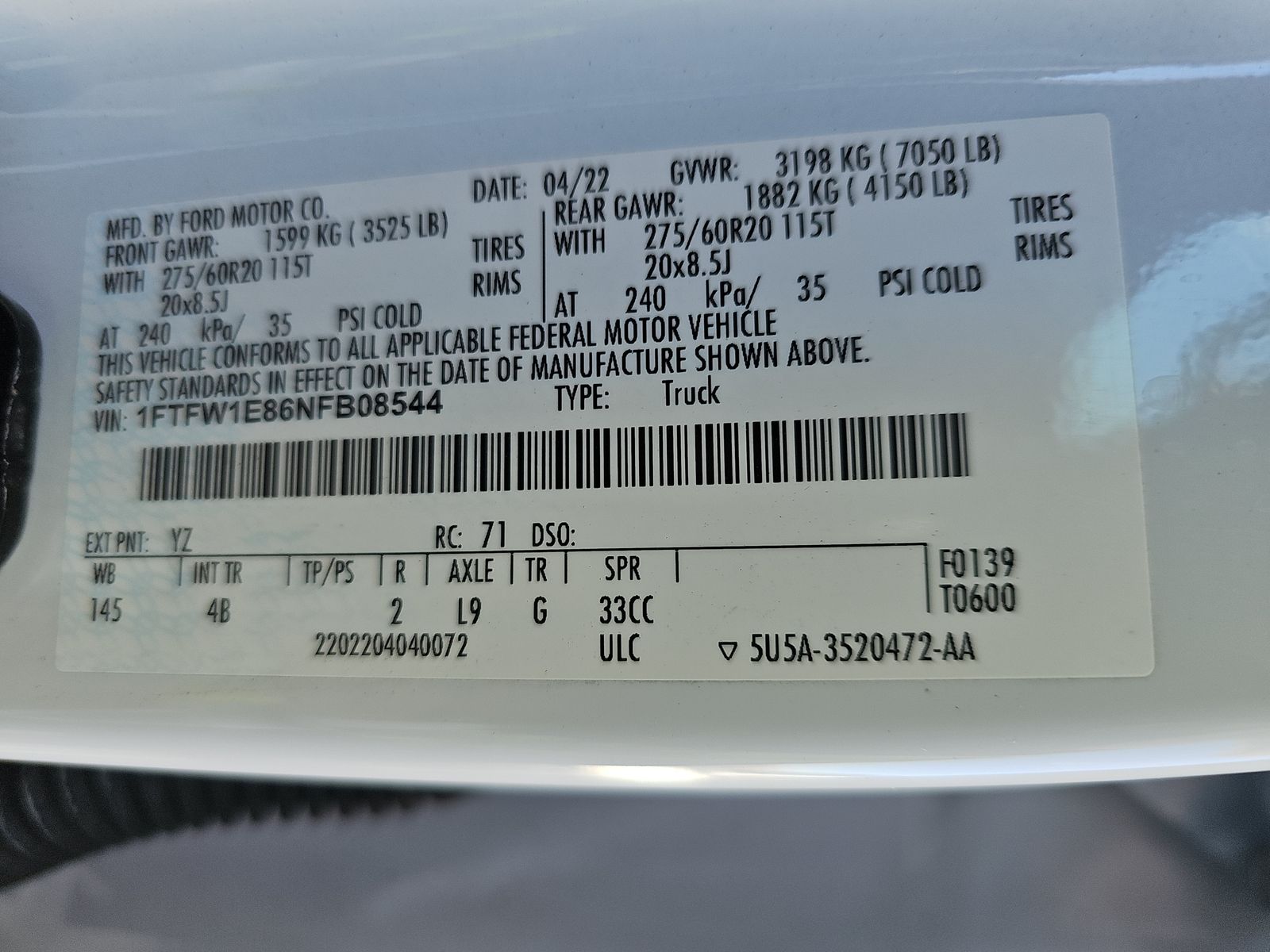 2022 Ford F-150 XLT AWD