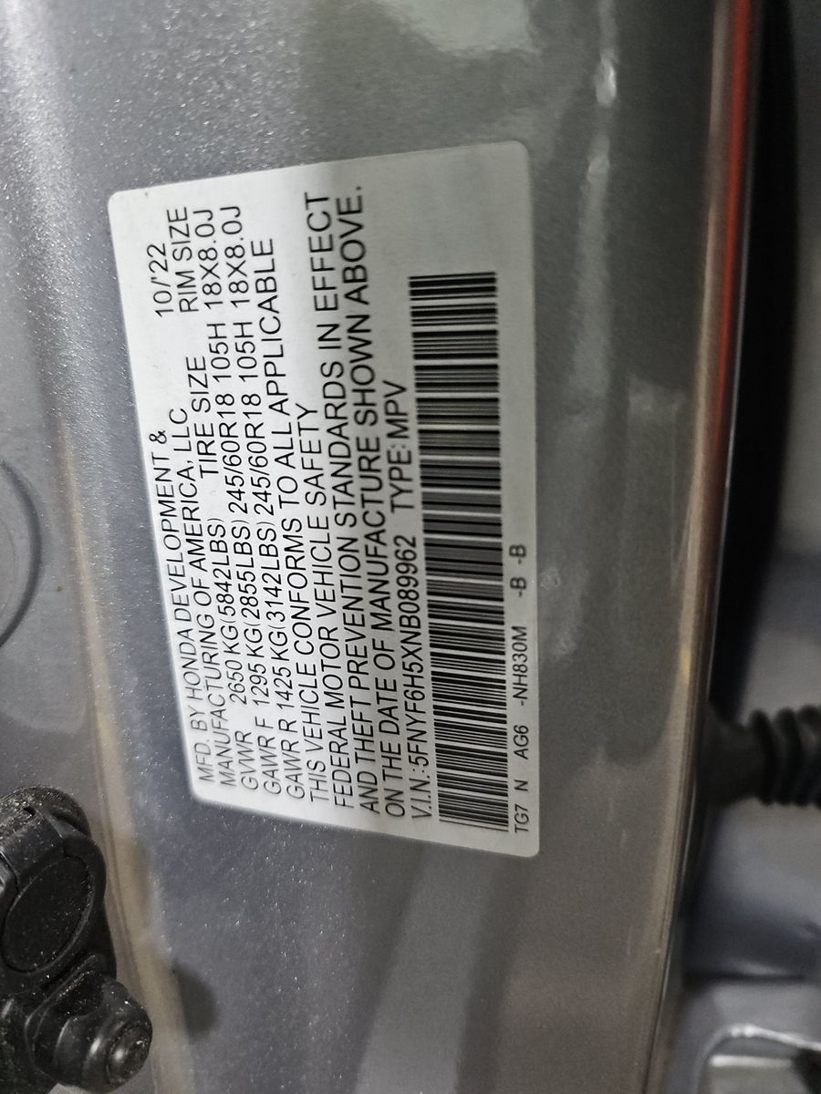 2022 Honda Pilot EX-L AWD