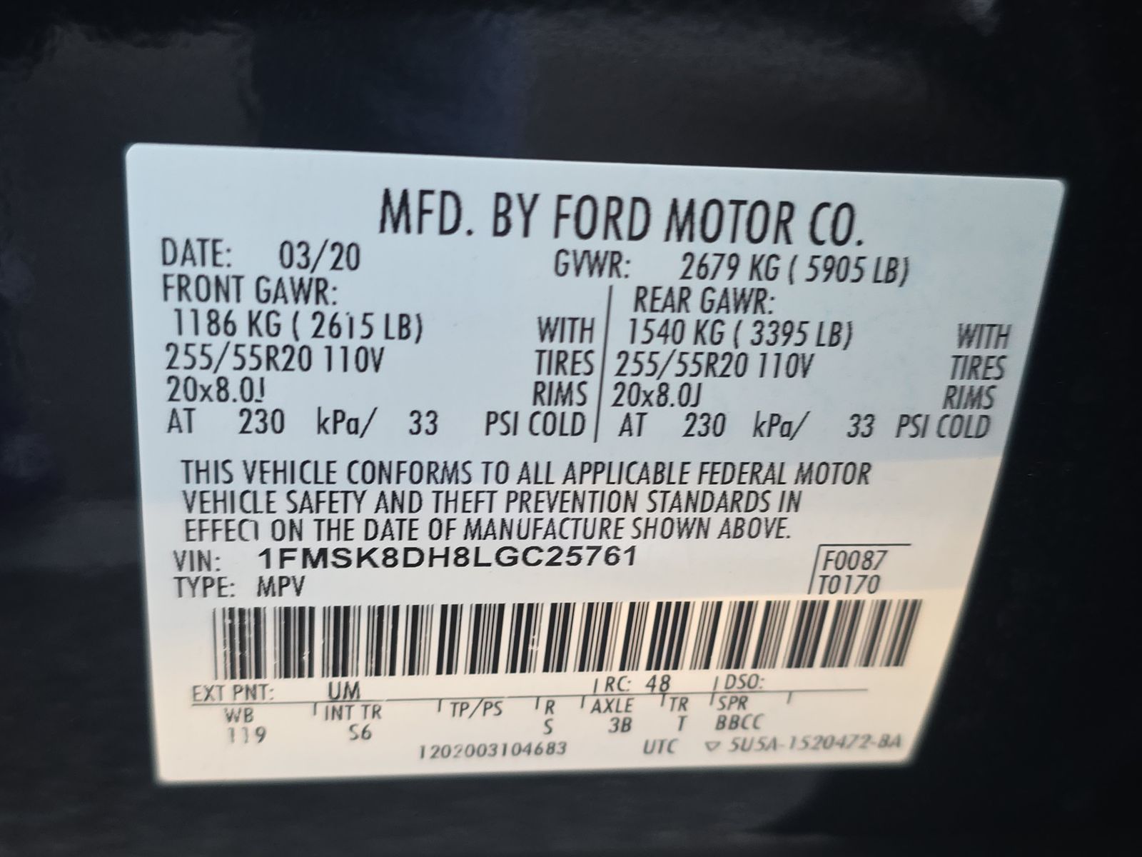 2020 Ford Explorer XLT AWD