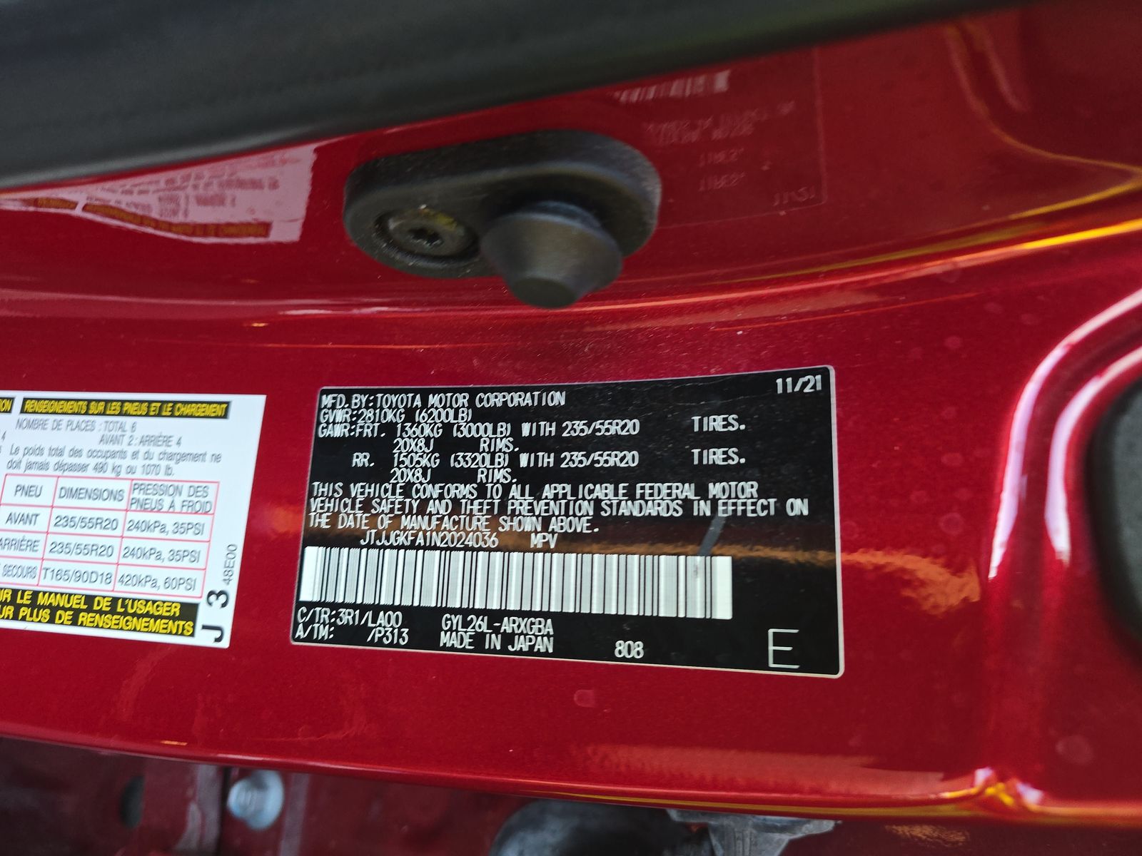 2022 Lexus RX RX 450h L Luxury AWD