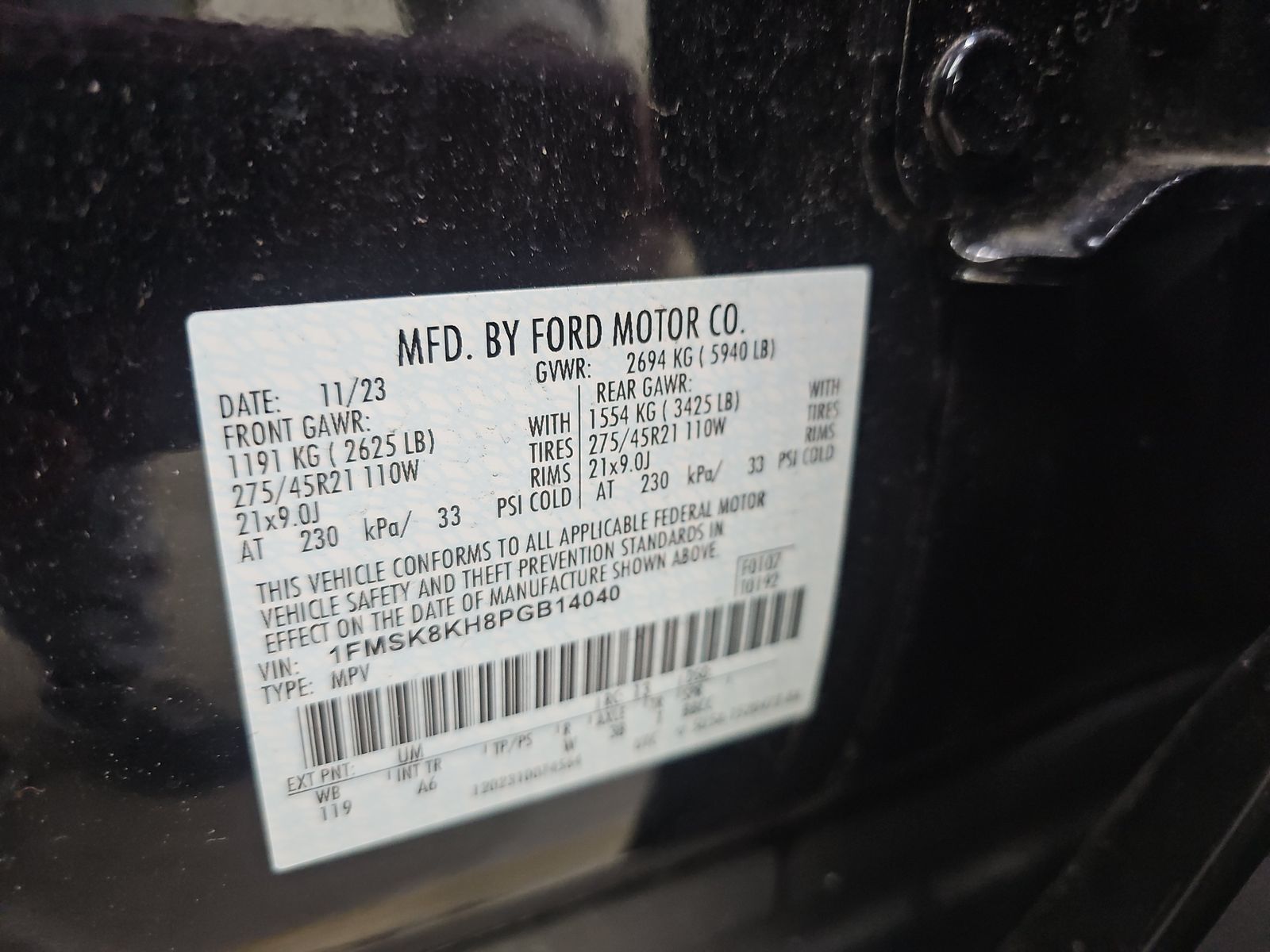 2023 Ford Explorer ST-Line AWD