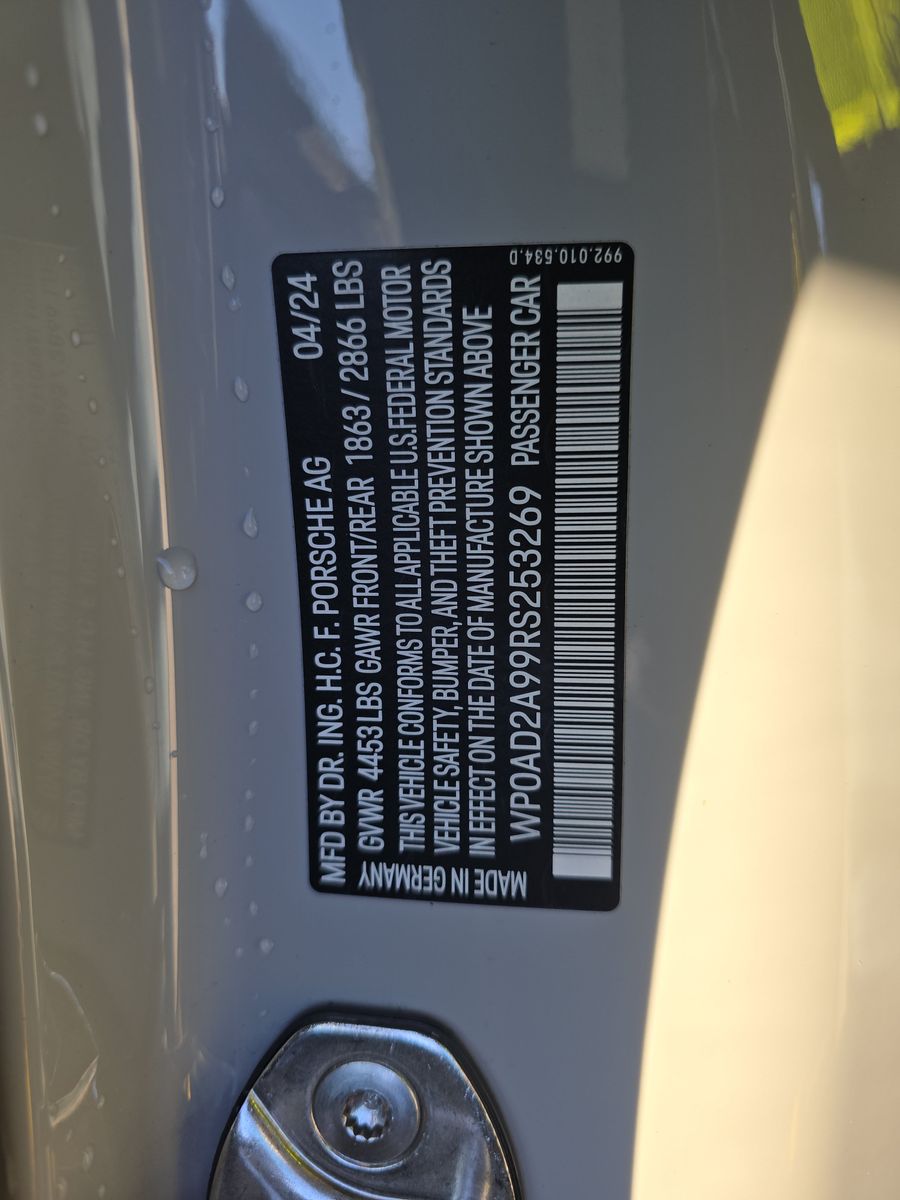 2024 Porsche 911 Turbo S AWD