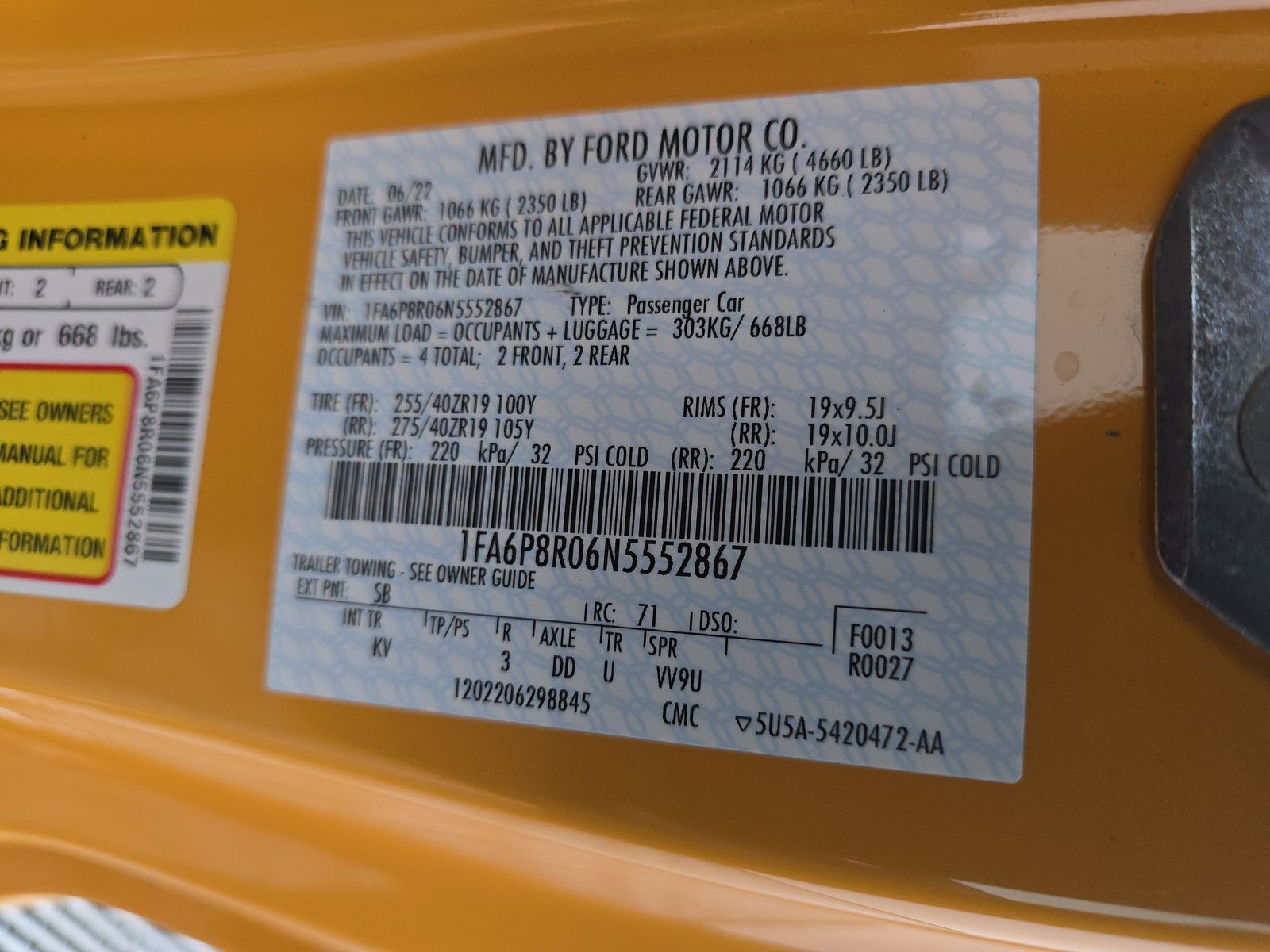 2022 Ford Mustang Mach 1 RWD