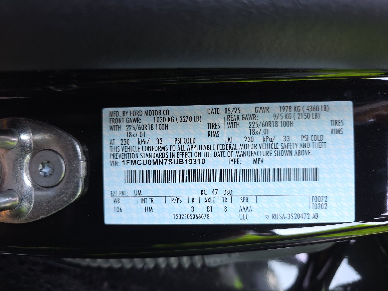 2025 Ford Escape ST-Line FWD