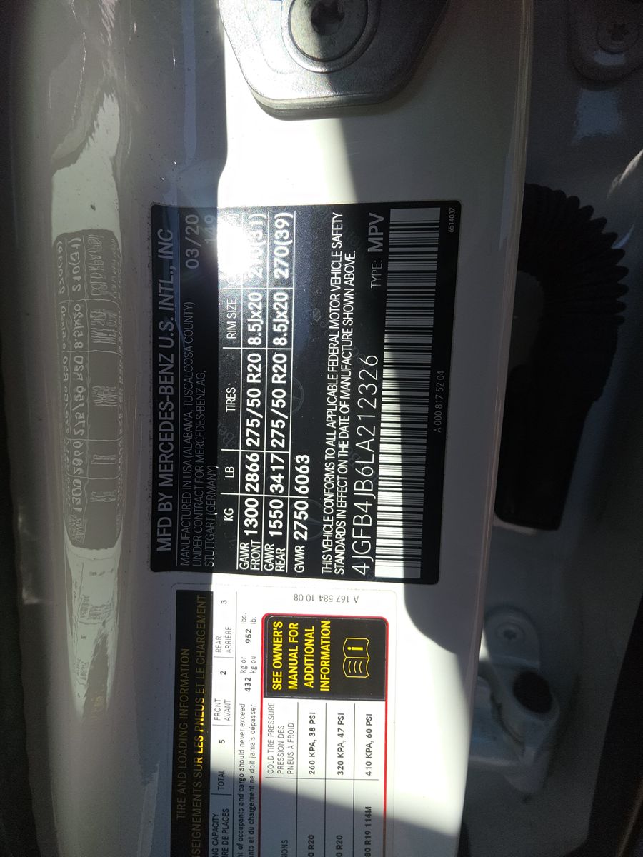 2020 Mercedes-Benz GLE GLE 350 RWD