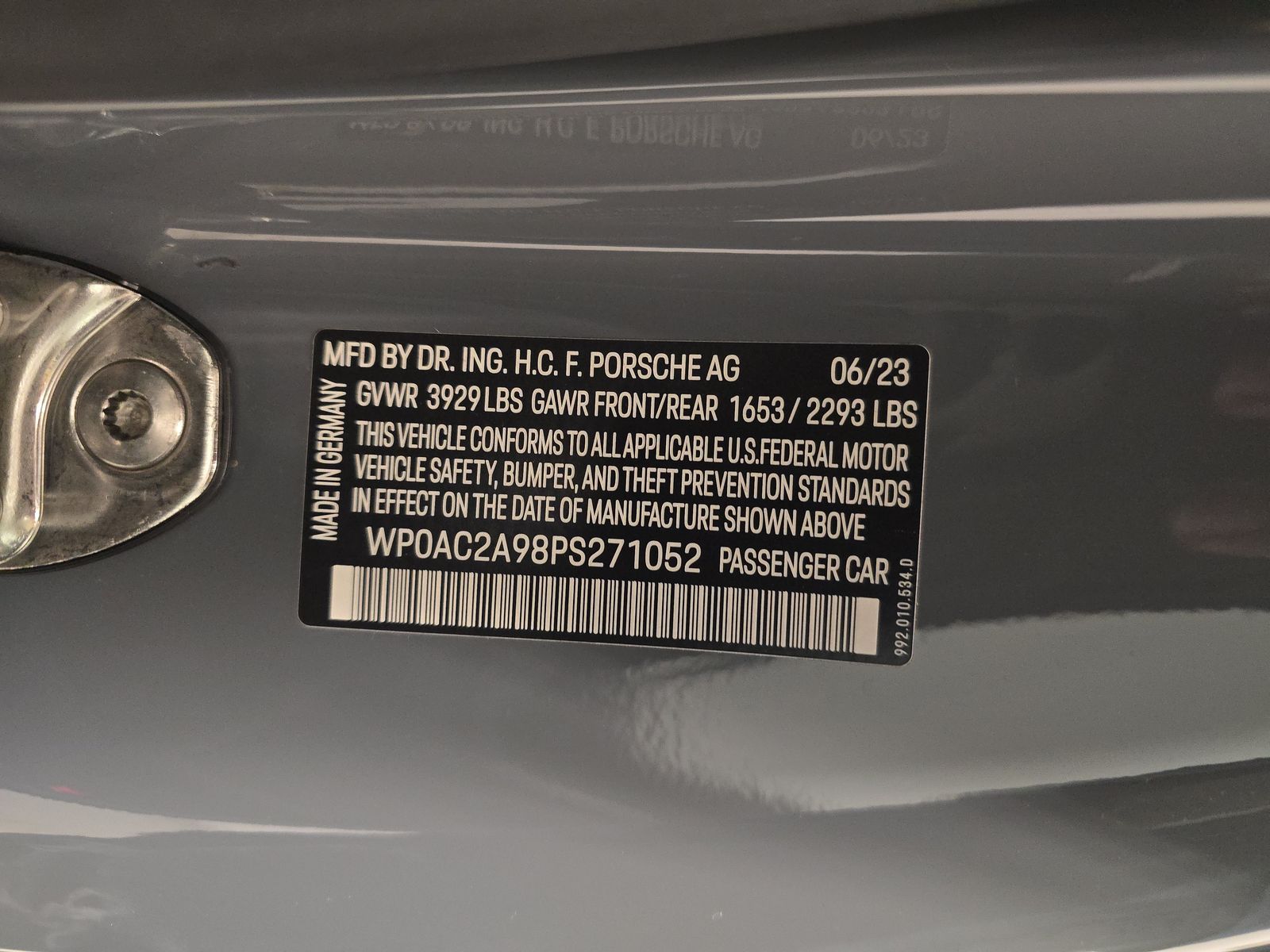 2023 Porsche 911 GT3 RWD