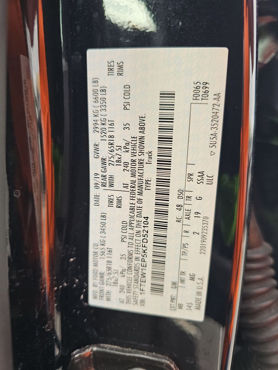 2019 Ford F-150 XLT AWD