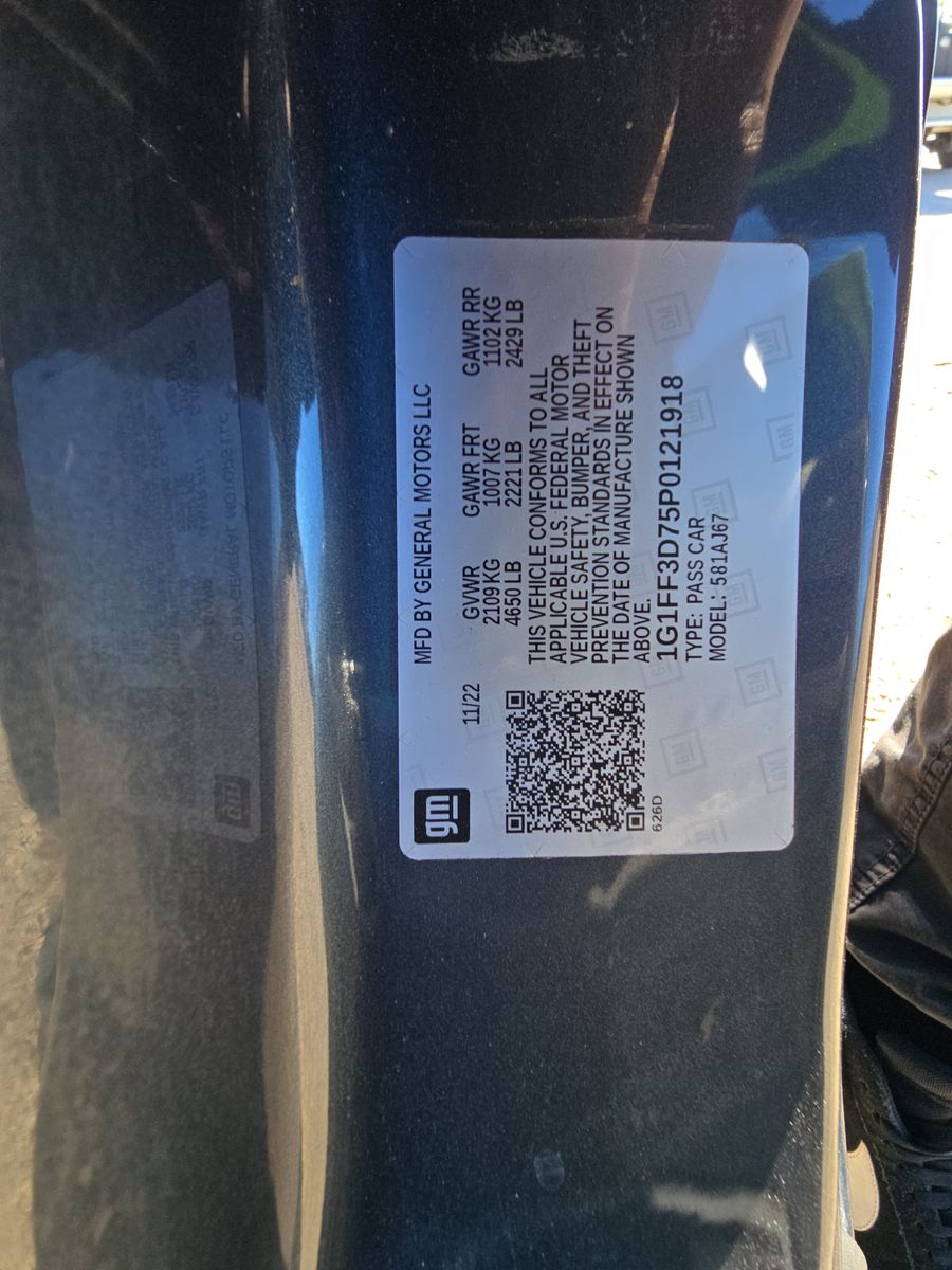 2023 Chevrolet Camaro LT1 RWD