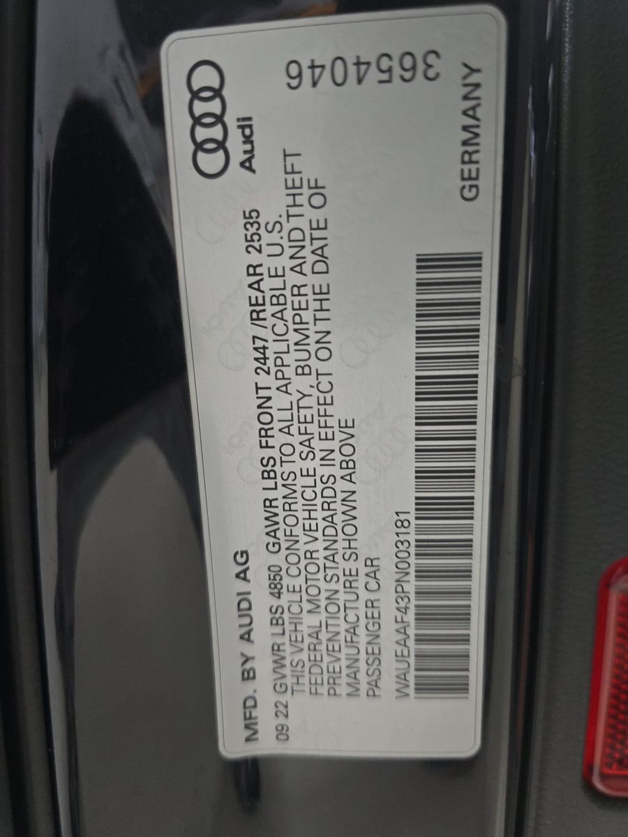 2023 Audi A4 S line Premium Plus AWD