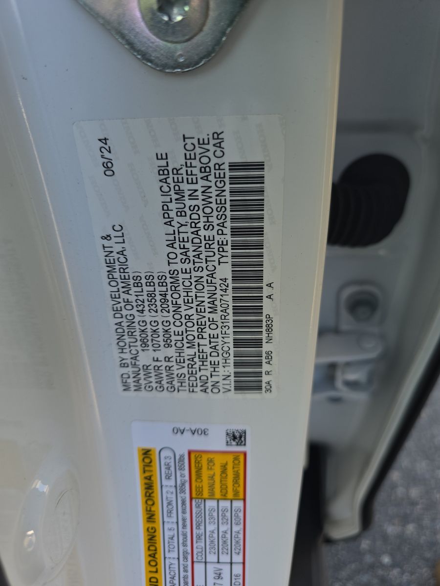 2024 Honda Accord EX FWD