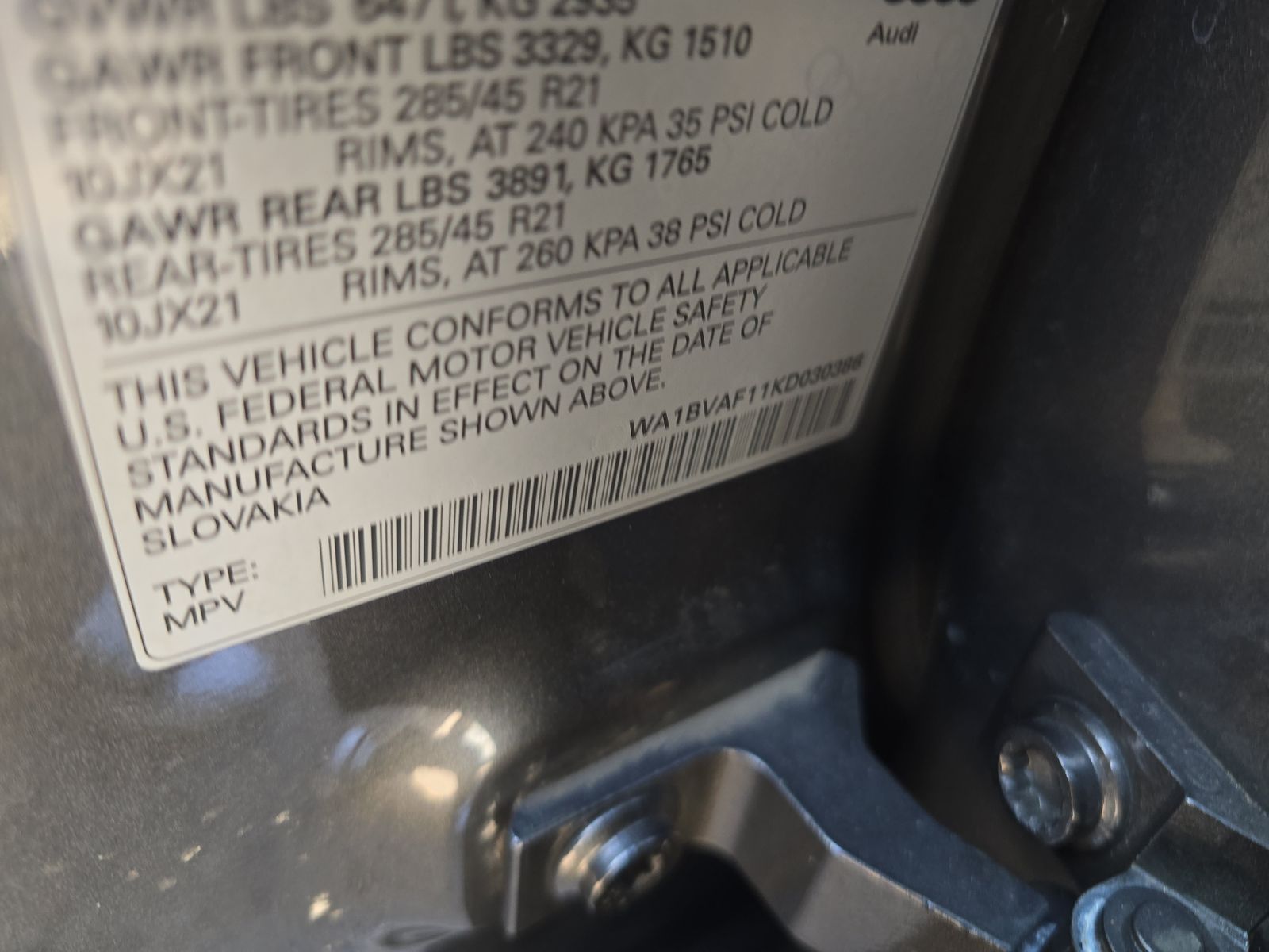 2019 Audi Q8 Premium Plus AWD