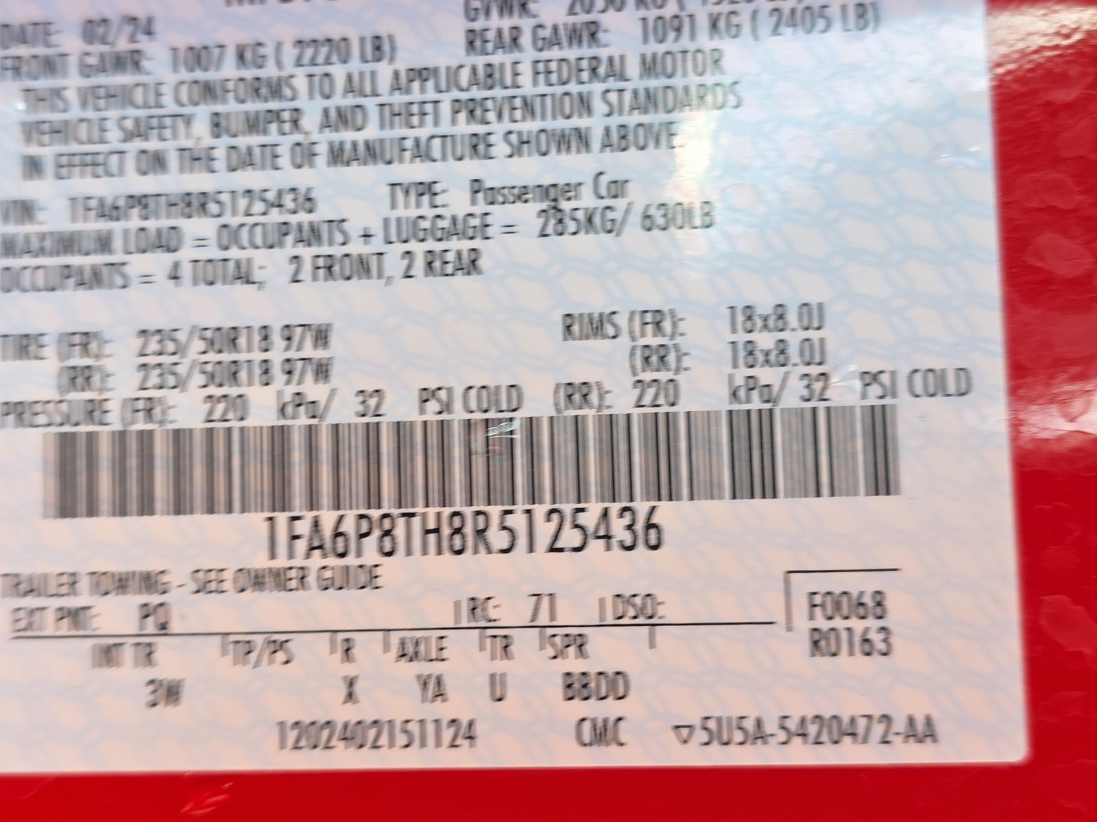 2024 Ford Mustang EcoBoost Premium RWD