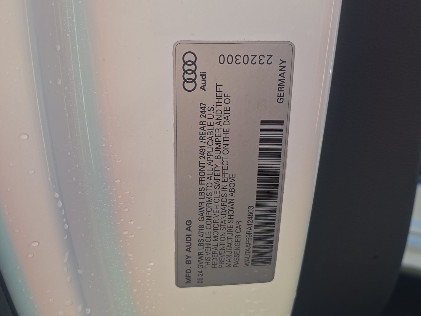 2024 Audi A5 S Line Premium Plus AWD