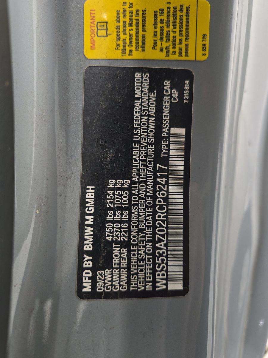 2024 BMW M4 Base RWD