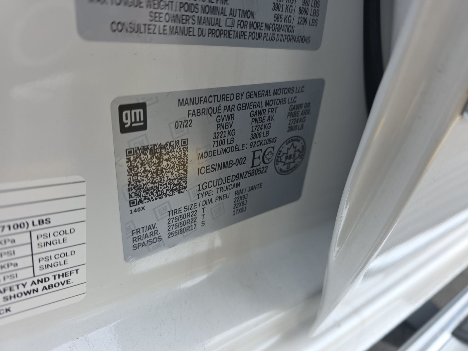 2022 Chevrolet Silverado 1500 High Country AWD