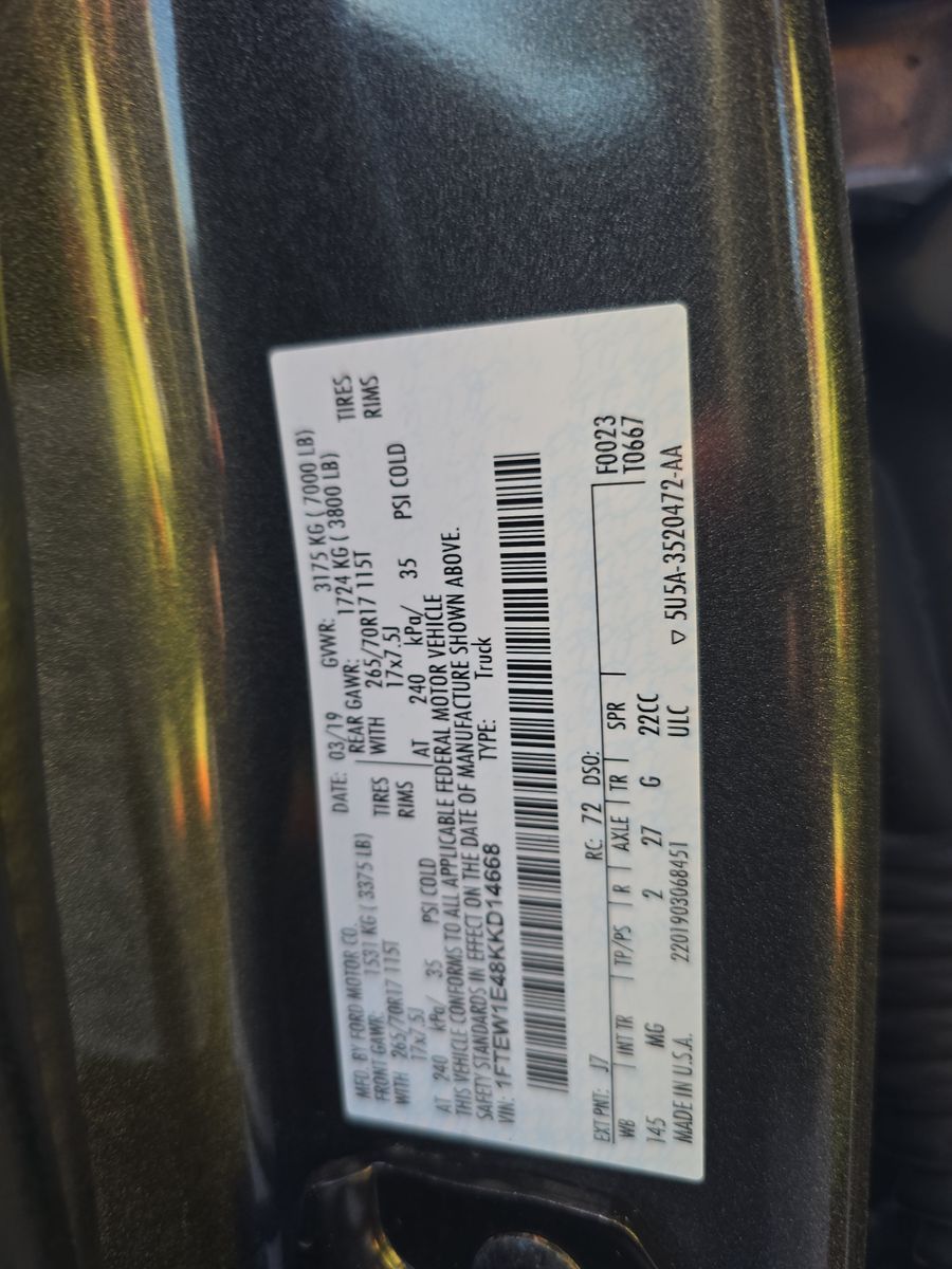 2019 Ford F-150 XLT AWD