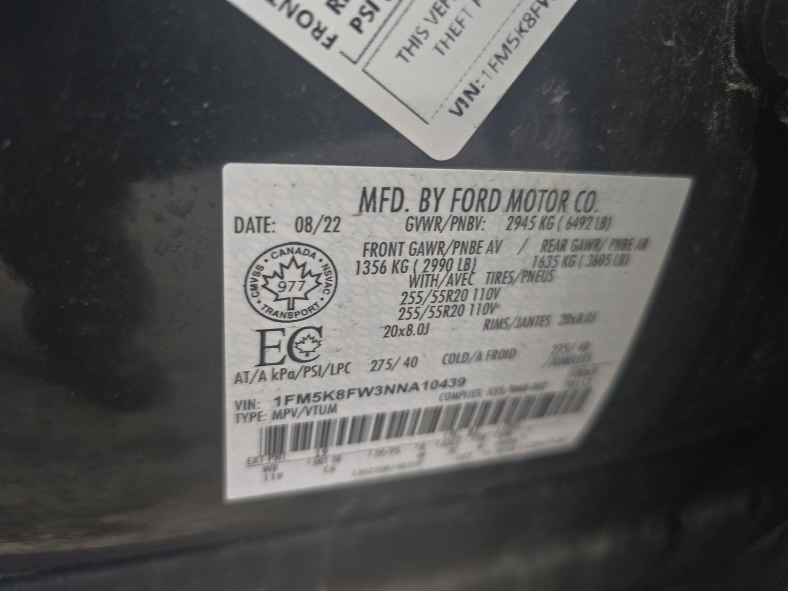 2022 Ford Explorer Hybrid Limited AWD