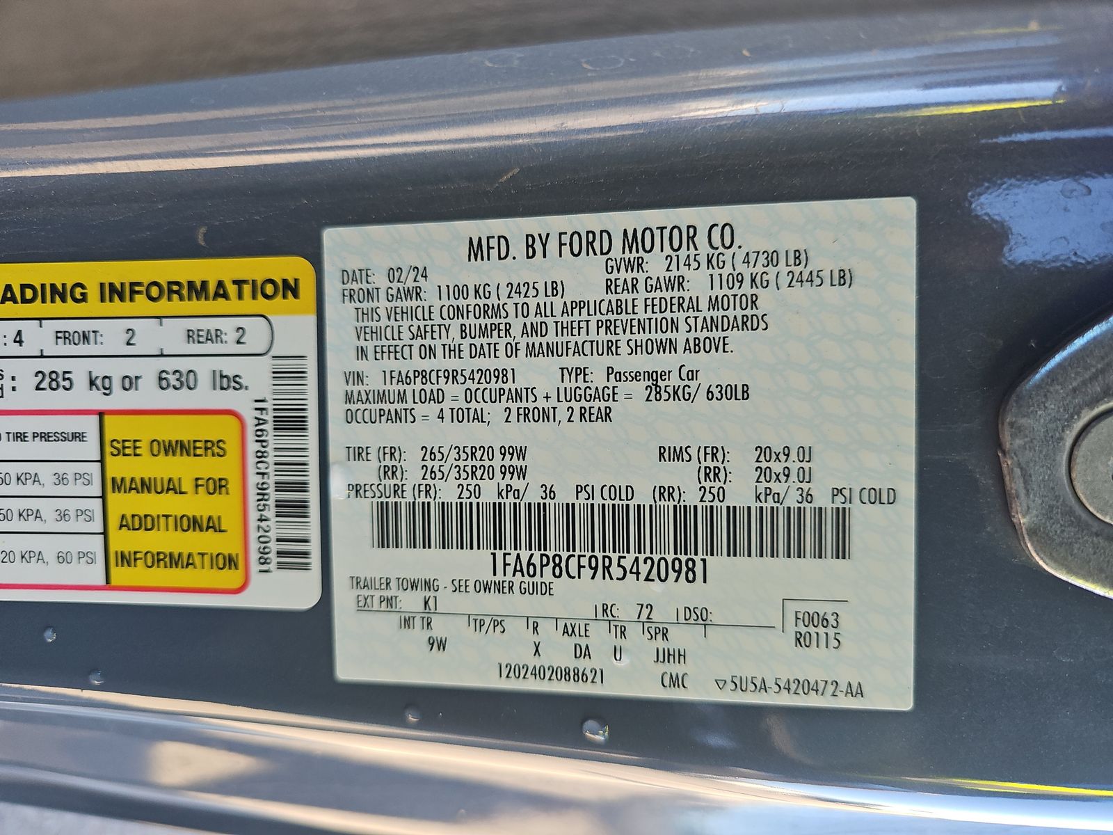 2024 Ford Mustang GT Premium RWD