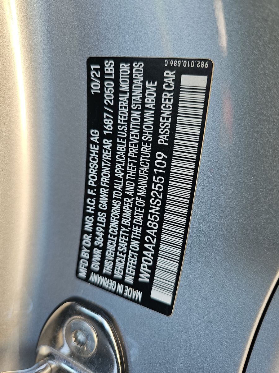 2022 Porsche 718 Cayman Base RWD